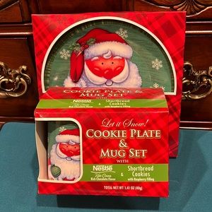 Christmas Cookie Plate and Mug Set